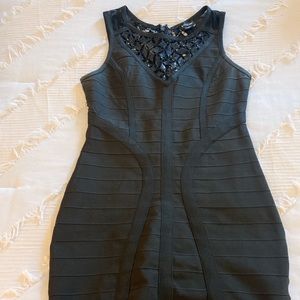 Bebe black bodycon dress